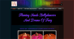 Desktop Screenshot of flamingsandsbellydancers.com